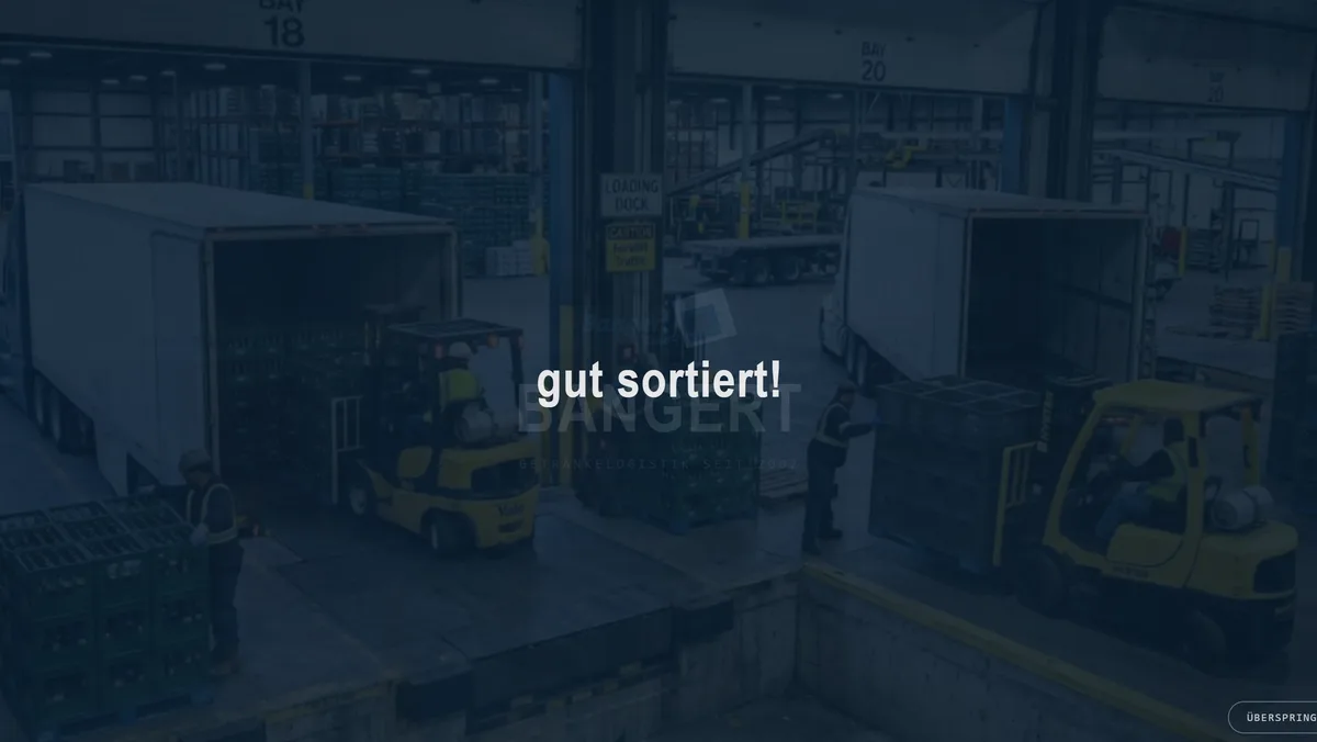 Startseite der Website von Bangert GmbH
