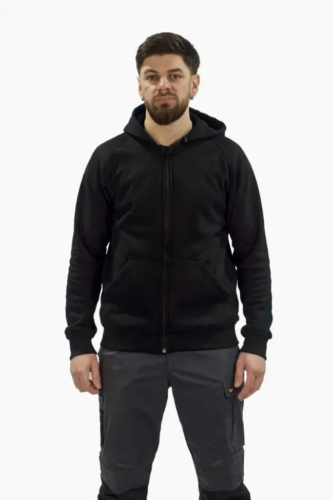 WorkPro Zip Hoodie in Schwarz