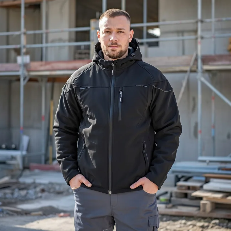 Winter Softshelljacke Prisma in Schwarz